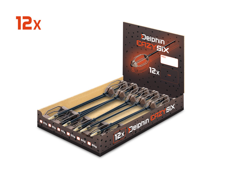 Olovené krmítko s trubičkou Delphin EazySIX 60g